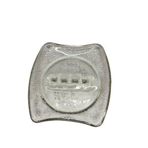 Rare Find Vintage Holiday Inn Motel Glass Ashtray Curved Embossed Pebbled